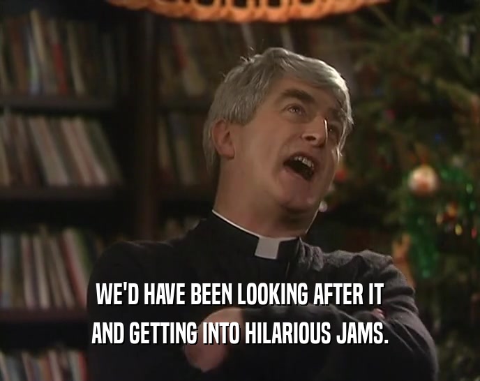 WE'D HAVE BEEN LOOKING AFTER IT AND GETTING INTO HILARIOUS JAMS. 