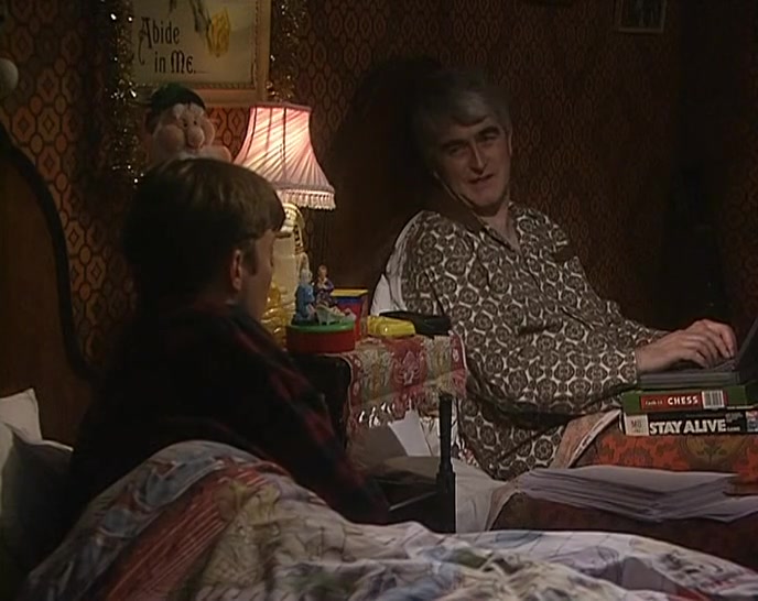 DOUGAL, HERE'S A WAY. TRY AND EMPTY YOUR HEAD OF ALL THOUGHTS. 