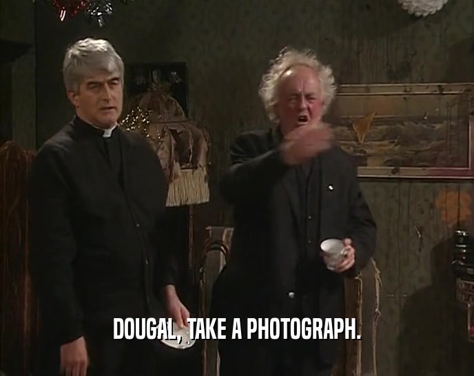 DOUGAL, TAKE A PHOTOGRAPH.  