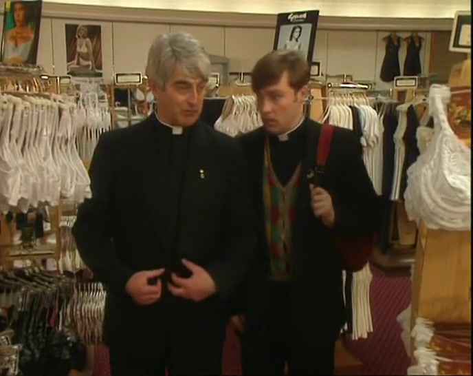 GOD, WE'RE IN BRAS. THIS WAY.  