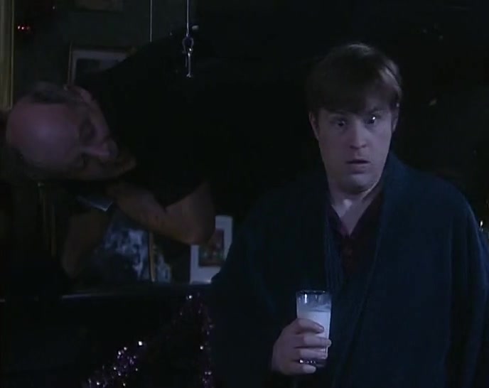 'A BURGLAR? IN THE ROOM, YOU SAY? MY GOD.' 