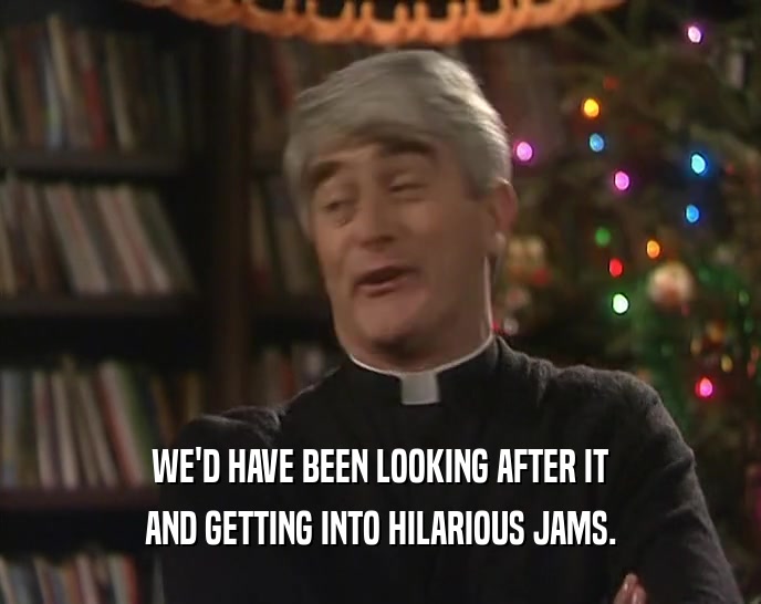 WE'D HAVE BEEN LOOKING AFTER IT AND GETTING INTO HILARIOUS JAMS. 