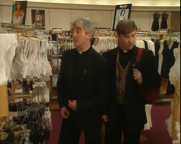 GOD, WE'RE IN BRAS. THIS WAY.  
