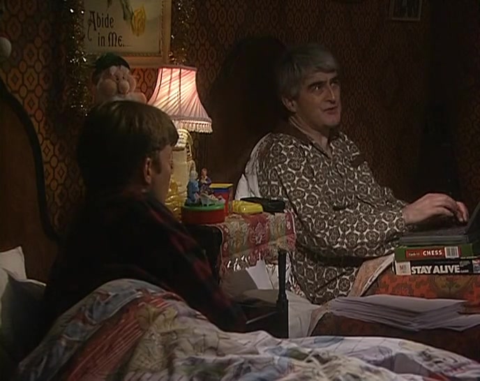 DOUGAL, HERE'S A WAY. TRY AND EMPTY YOUR HEAD OF ALL THOUGHTS. 