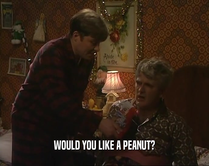 WOULD YOU LIKE A PEANUT?  