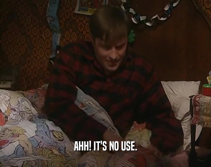 AHH! IT'S NO USE.  