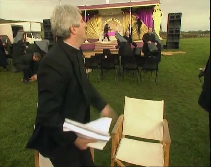 WHY DOES HE NEED YOU BY THE STAGE? HE MUST MEAN ME! 