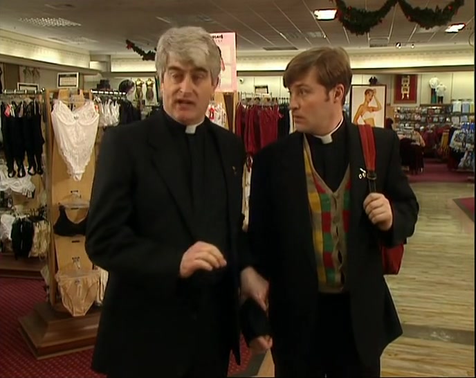 TWO PRIESTS HANGING AROUND LADIES' SECRET THINGS. 