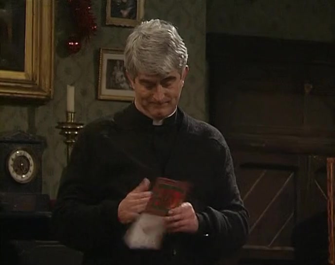 I GOT A CHRISTMAS CARD
 FROM FATHER JESS FLAFHERN.
 