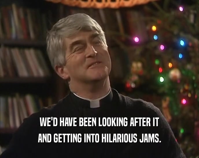 WE'D HAVE BEEN LOOKING AFTER IT AND GETTING INTO HILARIOUS JAMS. 