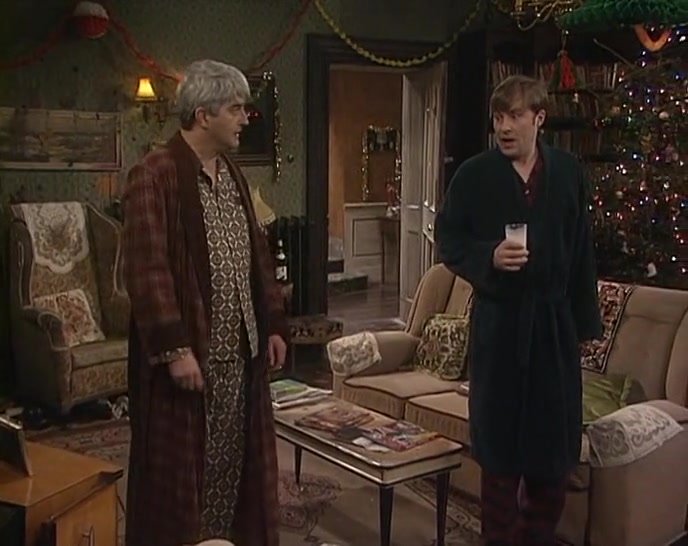 TED, NO, I WASN'T WATCHING IT. I CAME TO, UH, CARRY THE MILK AROUND. 