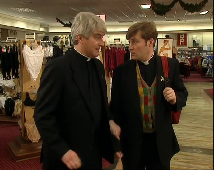 TWO PRIESTS HANGING AROUND LADIES' SECRET THINGS. 
