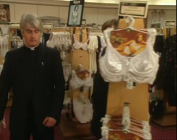 GOD, WE'RE IN BRAS. THIS WAY.  