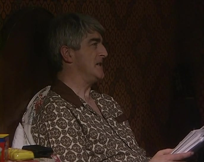 FATHER JIMMY FENNEL. HE REALLY NEEDS TAKING DOWN A PEG OR TWO. 