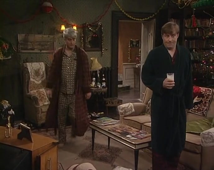 TED, NO, I WASN'T WATCHING IT. I CAME TO, UH, CARRY THE MILK AROUND. 