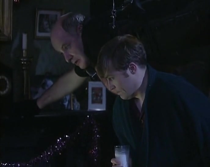 'A BURGLAR? IN THE ROOM, YOU SAY? MY GOD.' 