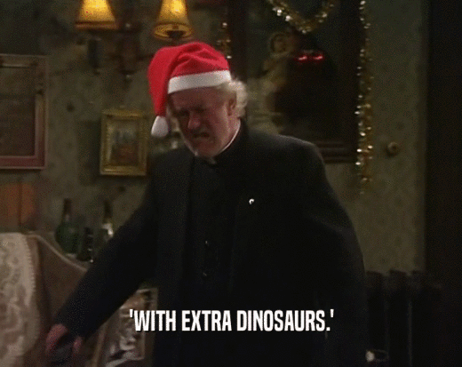 'WITH EXTRA DINOSAURS.'  