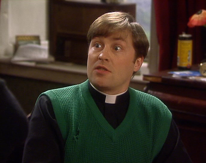 THAT PRIEST'S SOCKS ARE BLACKER THAN ANY OTHER SOCKS. 
