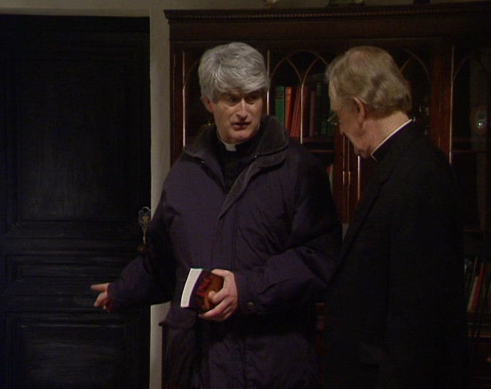 WHAT HAVE YOU GOT A PADLOCK ON THAT DOOR FOR? 