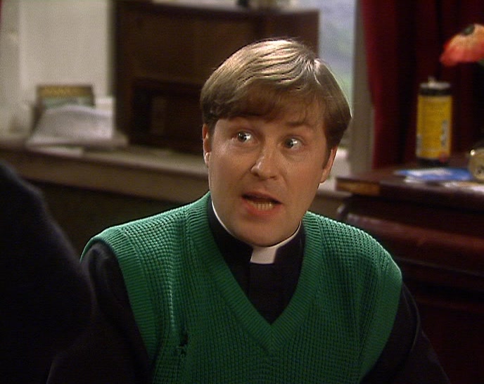 THAT PRIEST'S SOCKS ARE BLACKER THAN ANY OTHER SOCKS. 