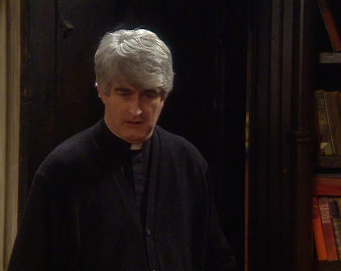 TED, I COULD PICK UP THAT BROKEN BIT OF LAMP. 