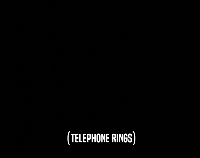 (TELEPHONE RINGS)
  