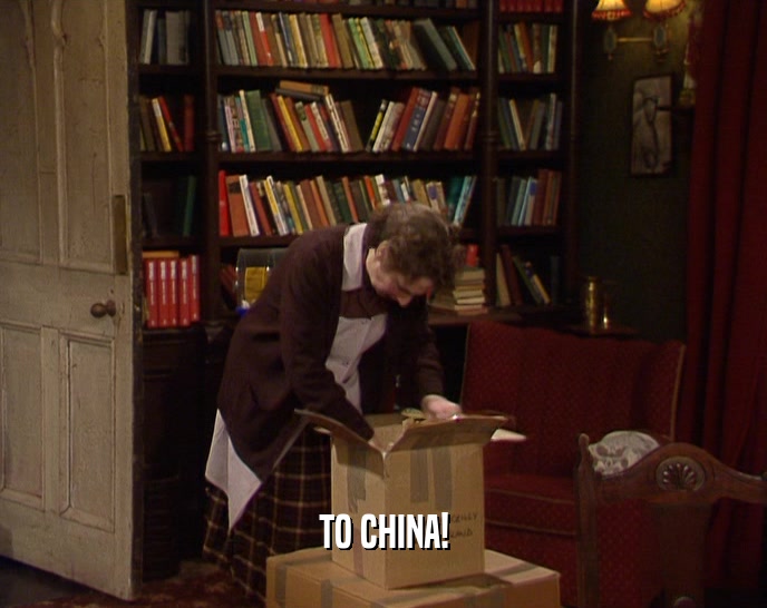 TO CHINA!  
