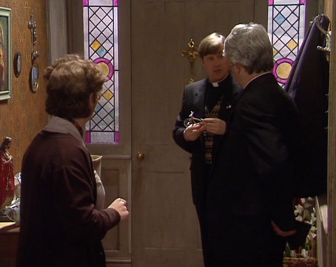 OH, NO, NO. DON'T WORRY, FATHER. IT'S GREAT, I FEEL FANTASTIC. 