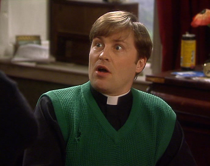 THAT PRIEST'S SOCKS ARE BLACKER THAN ANY OTHER SOCKS. 