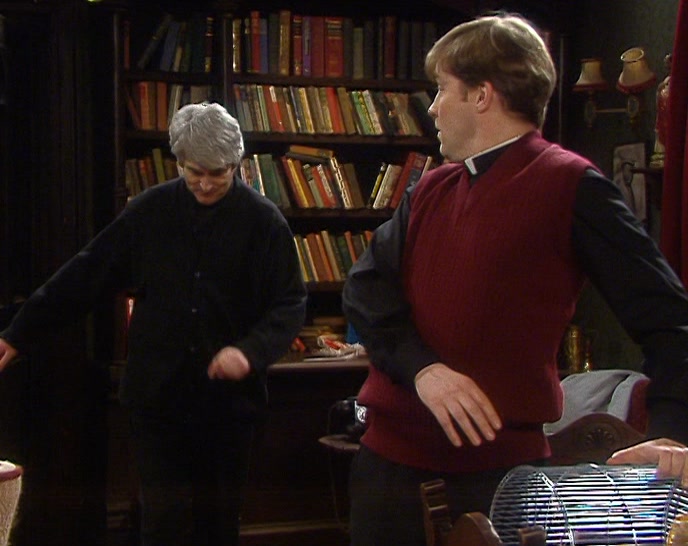 DOUGAL, EVERYTHING'S CLEARED UP.
 THEY'RE COMING STRAIGHT ROUND.
 