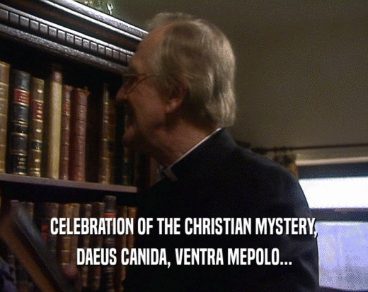 CELEBRATION OF THE CHRISTIAN MYSTERY,
 DAEUS CANIDA, VENTRA MEPOLO...
 