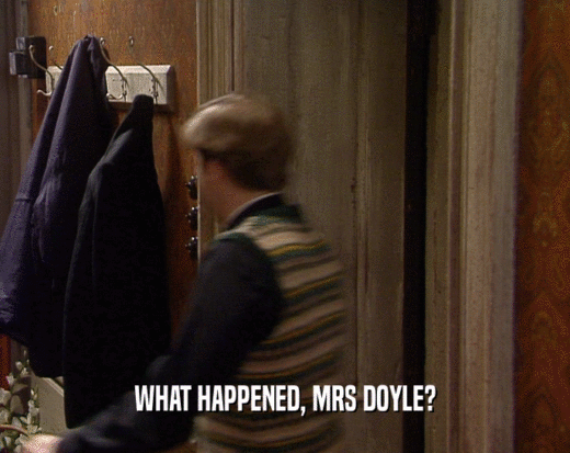 WHAT HAPPENED, MRS DOYLE?
  