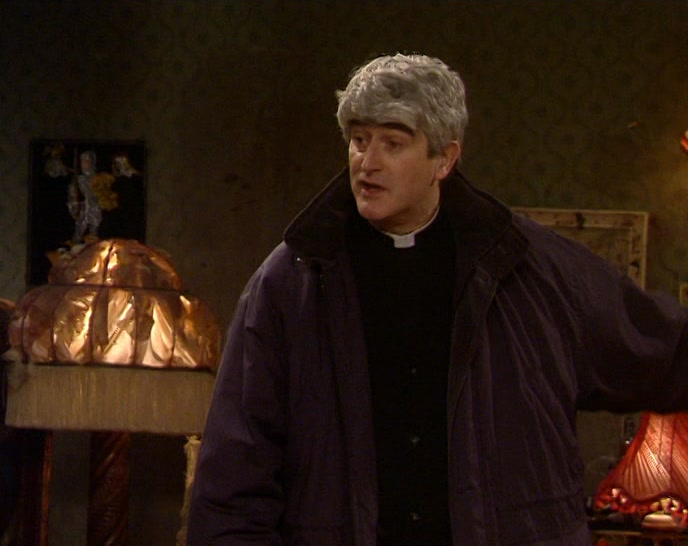DOUGAL, I NOTICE THE FRONT DOOR IS WIDE OPEN. 