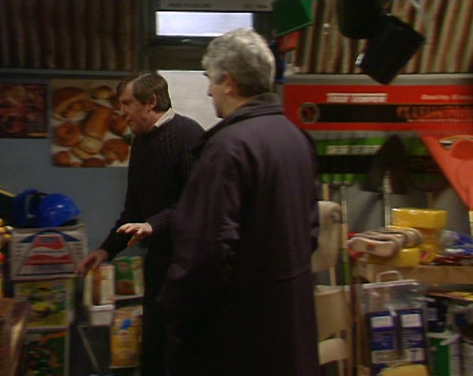 - HELLO, FATHER MCGUIRE! - (BANGING STOPS) 
