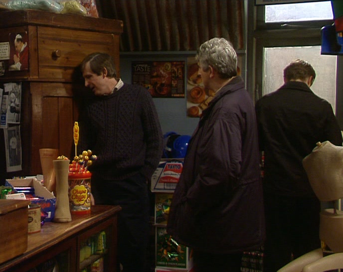 (MARY) NO, I DIDN'T GO AFTER ALL. I'M IN THE CUPBOARD. 