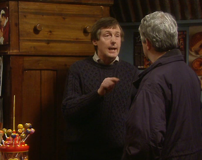 I THOUGHT MARY WOULD BE SAFER IN THE CUPBOARD. 