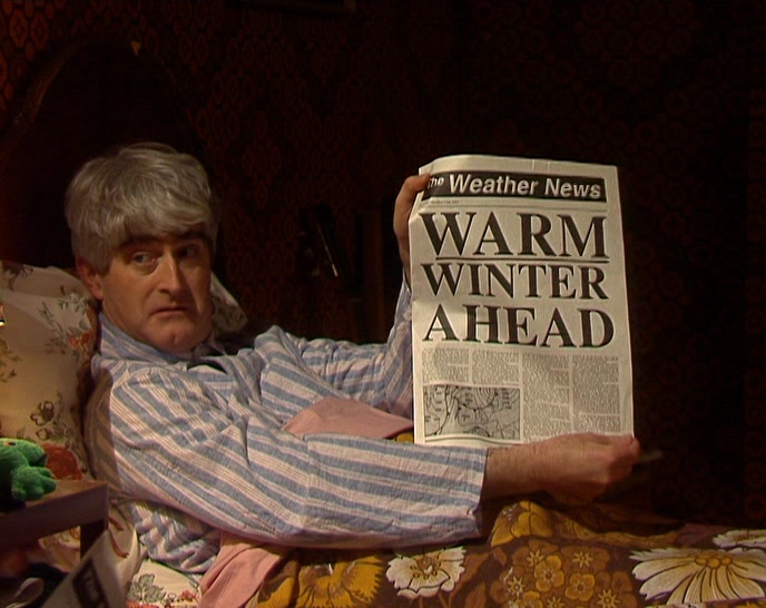 THAT'S LAST YEAR'S WEATHER NEWS.  