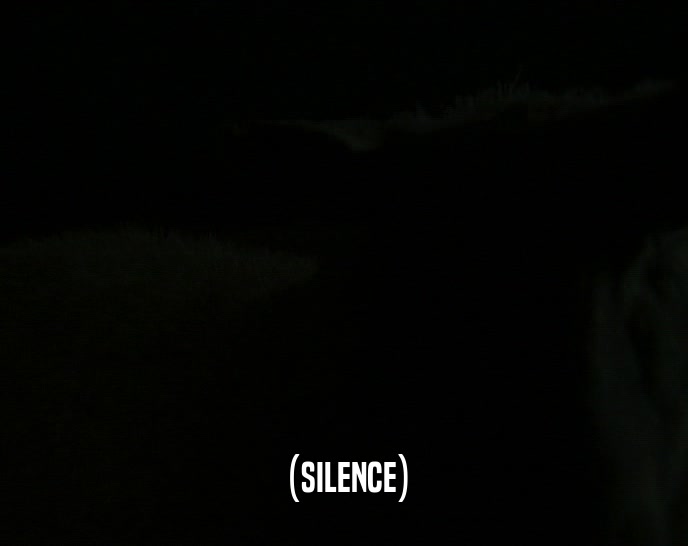 (SILENCE)  