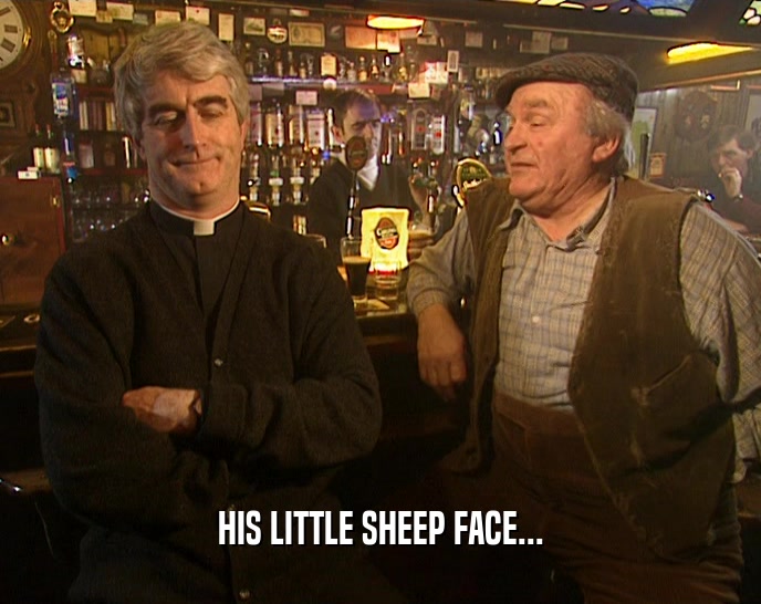 HIS LITTLE SHEEP FACE...  