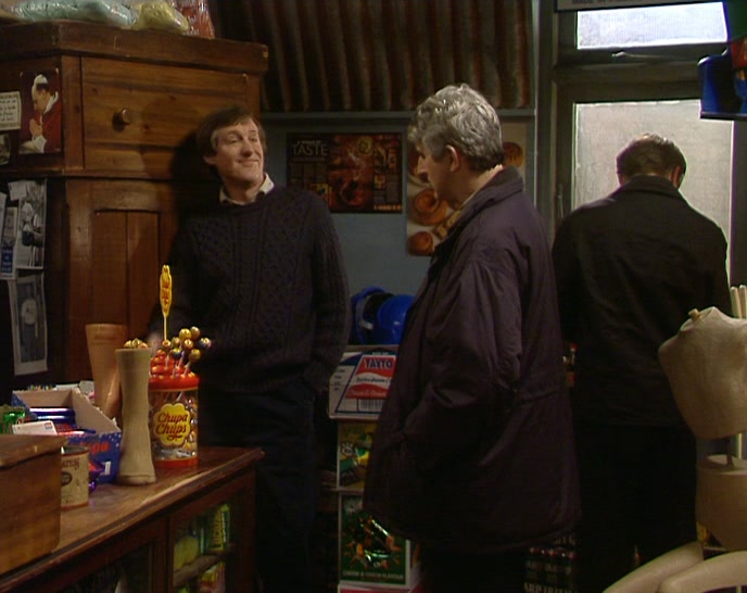 (MARY) NO, I DIDN'T GO AFTER ALL. I'M IN THE CUPBOARD. 