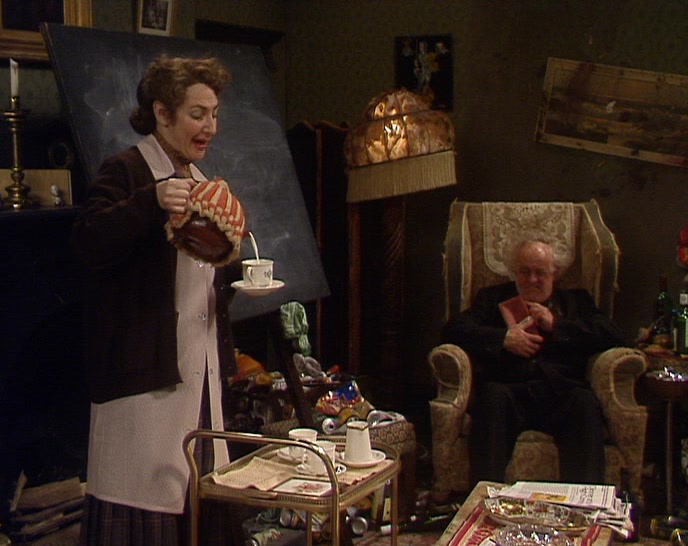 FATHER HACKETT'S GOT VERY FOND OF THAT BRICK. IT'S A GREAT PET. 