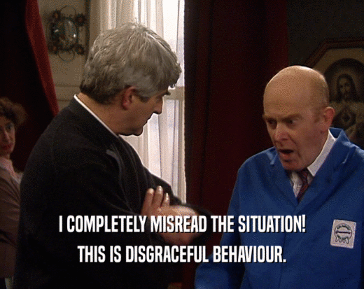 I COMPLETELY MISREAD THE SITUATION! THIS IS DISGRACEFUL BEHAVIOUR. 
