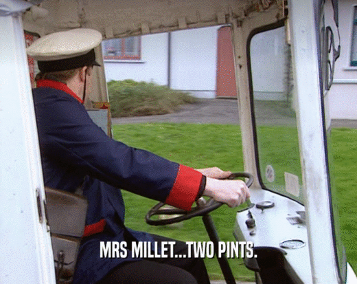 MRS MILLET...TWO PINTS.
  