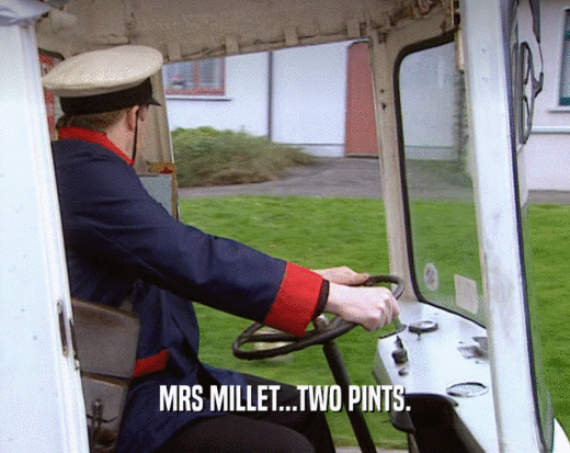 MRS MILLET...TWO PINTS.  