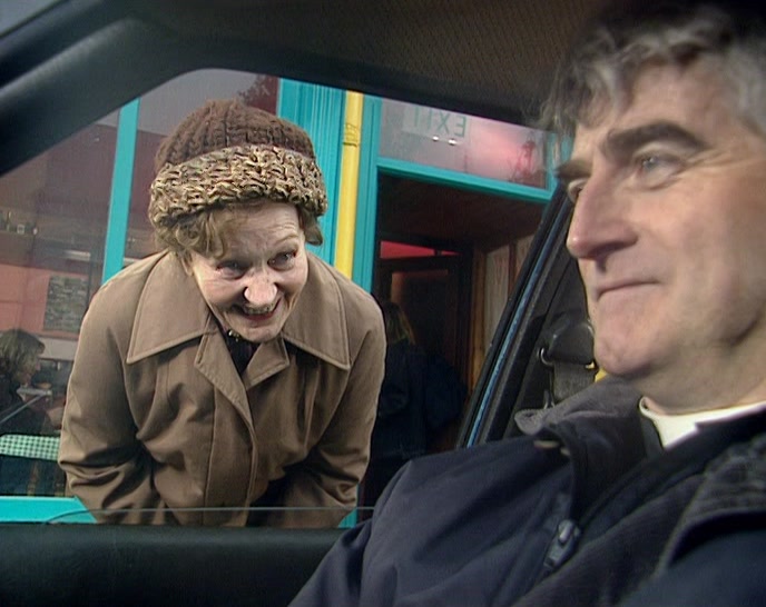 (MRS DOYLE) WE'LL GO TO THE TEA SHOP FOR A BIT OF A CHAT. 