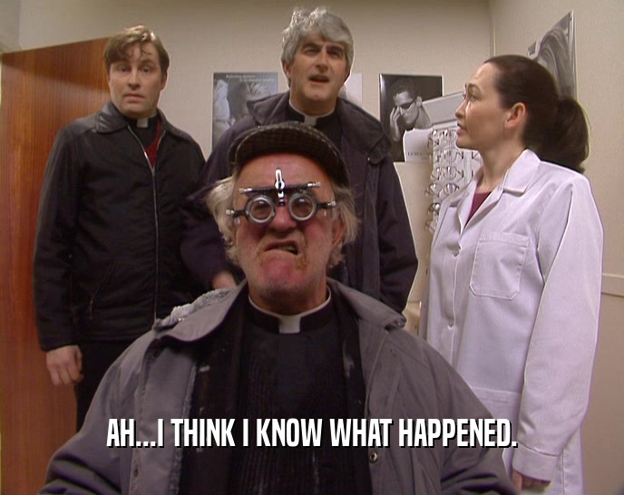 AH...I THINK I KNOW WHAT HAPPENED.  