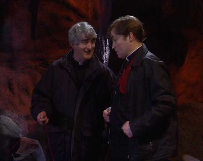 THANK GOD, DOUGAL! WE'LL BE OUT IN NO TIME. 