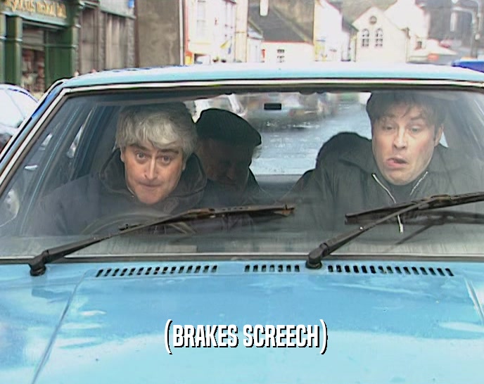 (BRAKES SCREECH)  