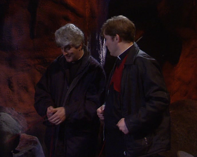 THANK GOD, DOUGAL! WE'LL BE OUT IN NO TIME. 