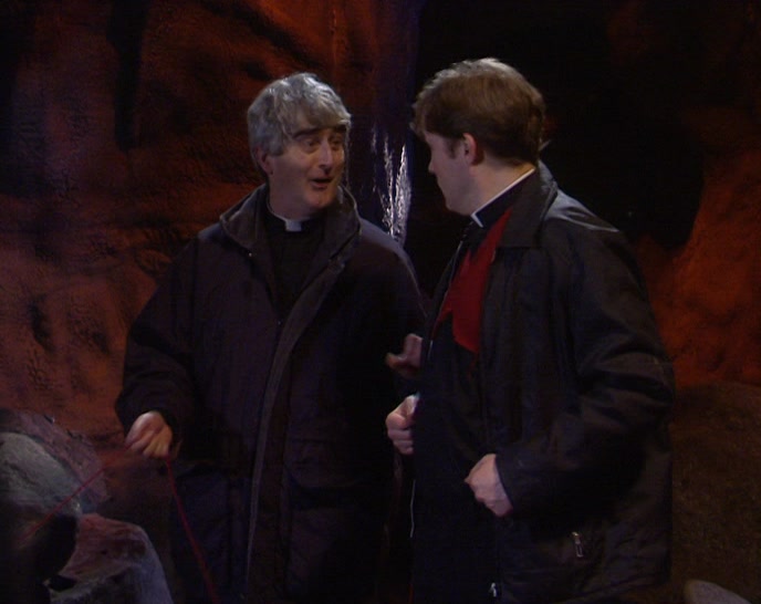 THANK GOD, DOUGAL! WE'LL BE OUT IN NO TIME. 